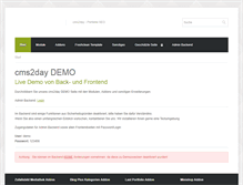 Tablet Screenshot of demo.cms2day.de